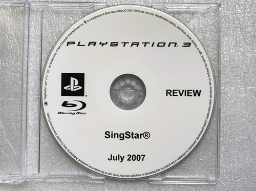 Singstar ps3 review disc - singstar,