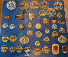 Konvolut 41 Alte Ski-Abzeichen& Pins – Österreich, Skischulen, Sammler Raritäten