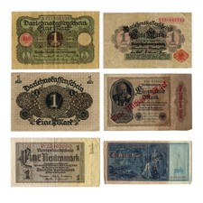 Verschiedene alte deutsche Banknoten / Geldscheine – Konvolut  1910 – 1923