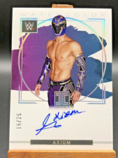 2023 WWE Panini Impeccable Axiom Watercolor Signatures On Card Auto /25 #WS-AXM