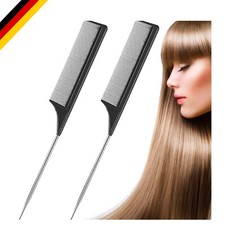 2er Set Stielkamm Kohlefaser