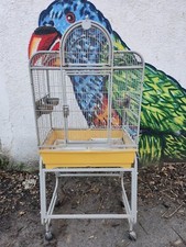 Vogelkäfig gebraucht groß mit Gestell auf Rollen