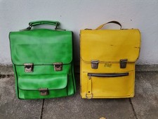 2 Leder Schulranzen 50er Jahre