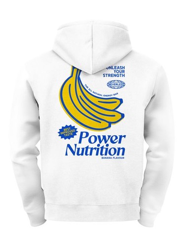 Herren hoodie backprint power - herren,