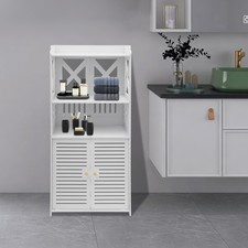 Badezimmerschrank Badschrank Hochschrank Kleiner Schrank für Toilettenpapier