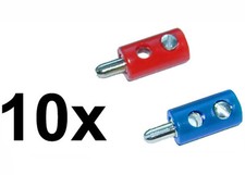 20 H0-Stecker ( 10 rot + 10