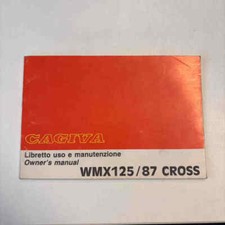 CAGIVA WMX 125 1987 Cross 53901 Original Fahrer Motorrad-Handbuch gebraucht