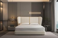 Luxusbett Beige Modernes