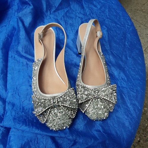 Damen slingpumps neu silber - slingpumps,