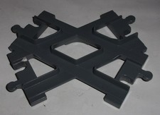 LEGO DUPLO EISENBAHN SCHIENEN KREUZUNG SCHIENENKREUZ NEU-GRAU !!