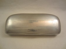 ALU BRILLEN ETUI SILBER METALL ALUMINIUM VINTAGE BRILLENETUI INDUSTRIE DESIGN AI