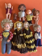 9 Puppen Figuren Konvolut Spielzeug DDR & Mehr Gummi Plastik Gebraucht