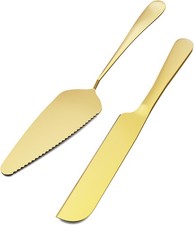 2 Stück Kuchenheber Gold