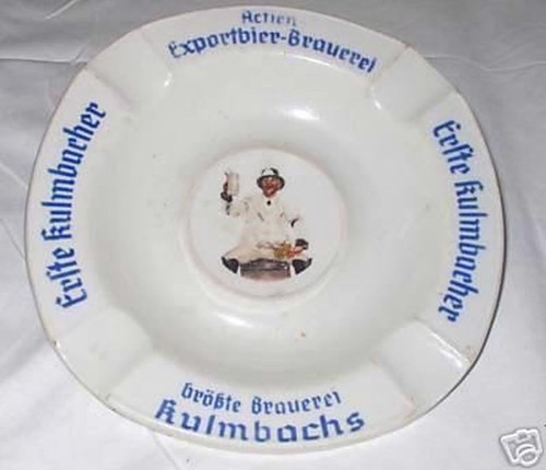 Ashtray 1st kulmbacher - ashtray,