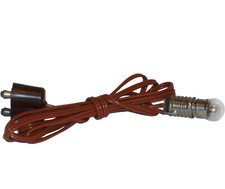 Fassung E5,5 mit Birnchen,Kabel+Stecker * Beleuchtung für Krippe,Puppenhaus 3,5V