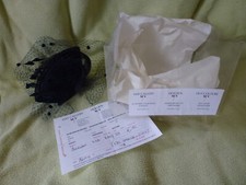 Hochzeit Hut Fascinator, königsblau, Federn Tüll Autruche