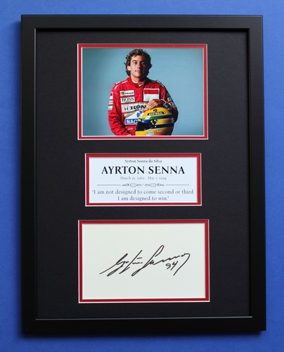 Ayrton senna autogramm replik - autogramm,