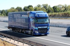 LKW Foto DAF XF Planensattelzug Deutschland blau WOLFRUM TRANSPORTE #k9os