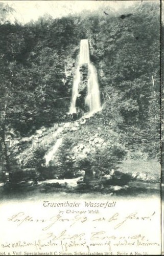 Trusetal wasserfall 1901 - wasserfall, x
