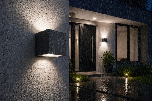 Led wandlampe außen down - außen,