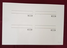Türseitenteil-Briefkastenanlage 4-tlg. RAL9016 verkehrsweiß  TS200 Restposten