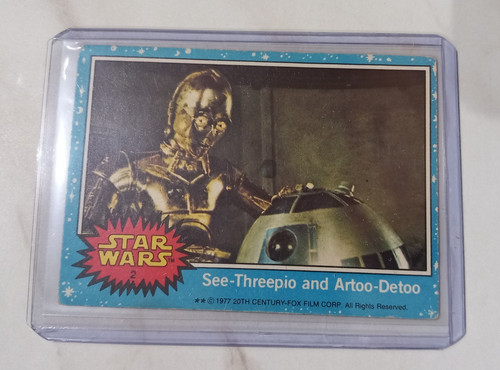 Star wars 1977 topps karte - wars,