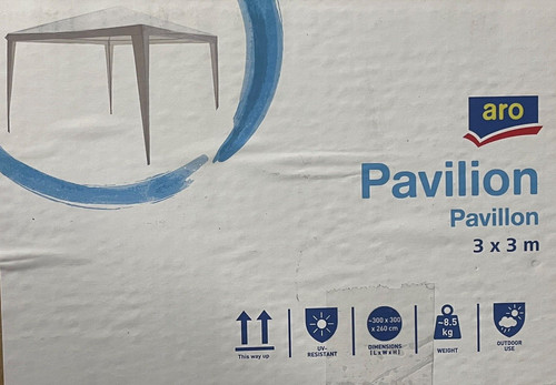 Pavillon 3x3m gartenpavillon - pavillon,