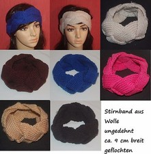 Haarband Stirnband gestrickt Ohrenschützer Ohrenwärmer Grobstrick Headband