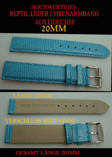 20mm uhrenarmband kalbsleder - 20mm,