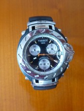 ORIGINAL TISSOT T-Race T472 Armanduhr Chronograph Kautschuk Faltschließe -defekt