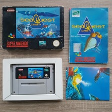 SNES Sea Quest DSV in OVP Anleitung mit Poster Super Nintendo PAL Spiel