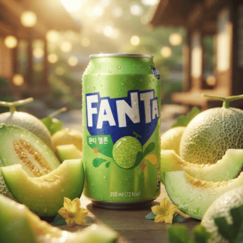 Fanta melon korea import 350 - melon,