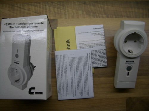 Funkdimmer von conrad 433 - funkdimmer,