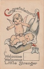 AK  - Storch und Engel bringen Baby - USA