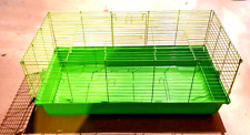 Meerschweinchenkäfig grün, in gutem Zustand   HxBxT  -  50x120x60 cm