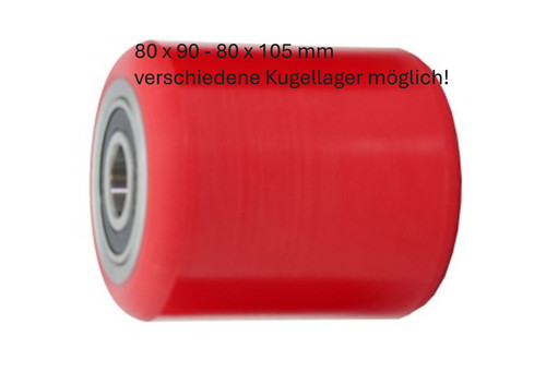 Hubwagen rolle polyurethan - polyurethan, 80
