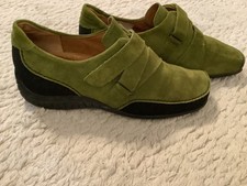 Gabor Jollys 40 Sneaker Grün klett Damen Schuhe Wildleder schmal 