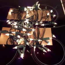 LICHTERKETTE:6m IN EINER SCHLEIFE+1,5m KABEL+STECKER+ERSATZLAMPEN/FUNKTIONSFÄHIG