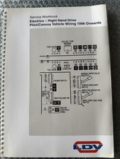 LDV Pilot Convoy Service Manual Wiring RHD Elektrik Schaltplan Handbuch 1996+