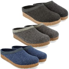 Haflinger Unisex Hausschuh Grizzly Torben 713001 Filz Wolle Kork Fussb. Gr.36-50