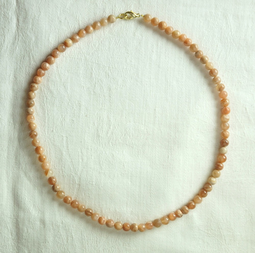 Kette echter mondstein rosa - echter,