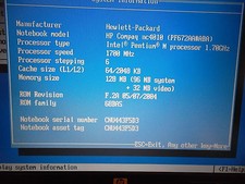 Used NC4010 subnotebook. P M