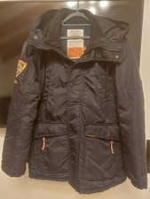 KHUJO Winterjacke Herren NEU Gr. XXL Navy Blau mit Kapuze