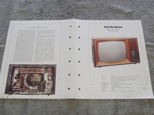 Sammelblatt für Fernsehgerät