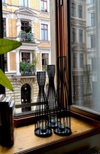 Kerzenhalter Set IKEA schwarz 3 Stück