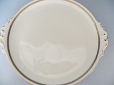 Heinrich Selb Bavaria 2 Kuchenteller-Platten creme blauer Rand wie neu