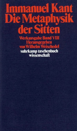 Die metaphysik der sitten - metaphysik,