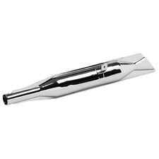 Auspuff Schwalbenschwanz einteilig, Baujahr 1950, verchromt - AWO 425T