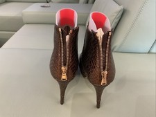 Högl Stiefeletten Gr 5, Gr. 38 Metalsnake Leder, Top-Zustand