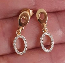 925 Silber Ohrringe 14K